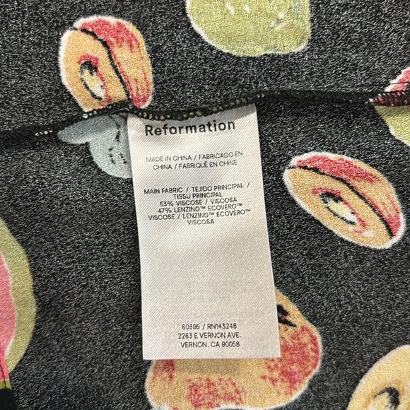 Reformation Noha Fruit Mini Dress in Juicy - Picture 7 of 8